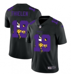 Minnesota Vikings 19 Adam Thielen Men Nike Team Logo Dual Overlap Limited NFL Jersey Black