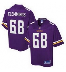 Minnesota Vikings # 68 T J  Clemmings Purple elite Jerseys