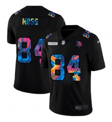 Minnesota Vikings 84 Randy Moss Men Nike Multi Color Black 2020 NFL Crucial Catch Vapor Untouchable Limited Jersey