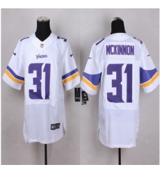 New Minnesota Vikings #31 Jerick McKinnon White Men Stitched NFL Elite Jersey