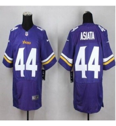New Minnesota Vikings #44 Matt Asiata Purple Team Color Men Stitched NFL Elite Jersey
