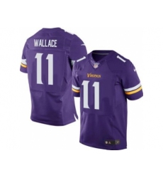 Nike Minnesota Vikings 11 Mike Wallace Purple Elite NFL Jersey