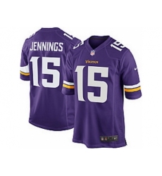Nike Minnesota Vikings 15 Greg Jennings Purple Game NFL Jersey