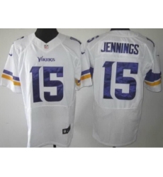 Nike Minnesota Vikings 15 Greg Jennings White Elite NFL Jersey