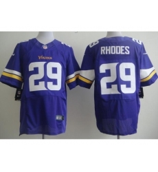 Nike Minnesota Vikings 29 Xavier Rhodes Purple Elite NFL Jersey