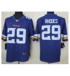 Nike Minnesota Vikings 29 Xavier Rhodes Purple Limited NFL Jersey