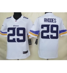 Nike Minnesota Vikings 29 Xavier Rhodes White Limited NFL Jersey