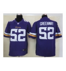 Nike Minnesota Vikings 52 Chad Greenway Purple Limited NFL Jersey