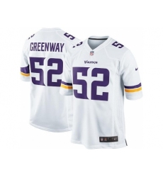 Nike Minnesota Vikings 52 Chad Greenway White Game NFL Jersey