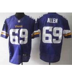 Nike Minnesota Vikings 69 Jared Allen Purple Elite NFL Jersey