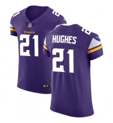 Nike Vikings #21 Mike Hughes Purple Team Color Mens Stitched NFL Vapor Untouchable Elite Jersey