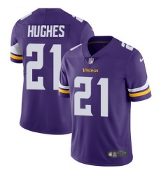 Nike Vikings #21 Mike Hughes Purple Team Color Mens Stitched NFL Vapor Untouchable Limited Jersey