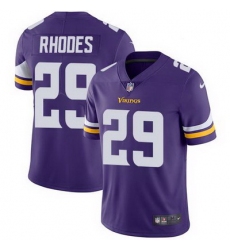 Nike Vikings #29 Xavier Rhodes Purple Team Color Mens Stitched NFL Vapor Untouchable Limited Jersey