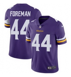 Nike Vikings #44 Chuck Foreman Purple Team Color Mens Stitched NFL Vapor Untouchable Limited Jersey