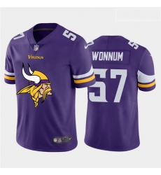 Nike Vikings 57 D J  Wonnum Purple Team Big Logo Vapor Untouchable Limited Jersey