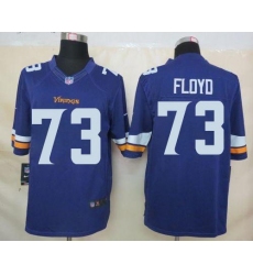 Nike Vikings #73 Sharrif Floyd Purple Team Color Mens Stitched NFL Limited Jersey