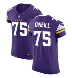 Nike Vikings #75 Brian O Neill Purple Team Color Mens Stitched NFL Vapor Untouchable Elite Jersey