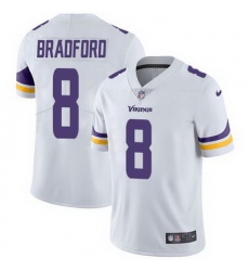 Nike Vikings #8 Sam Bradford White Mens Stitched NFL Vapor Untouchable Limited Jersey