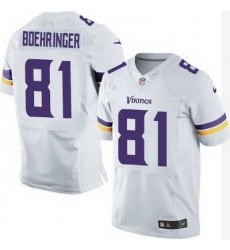 Nike Vikings #81 Moritz Boehringer White Mens Stitched NFL Elite Jersey
