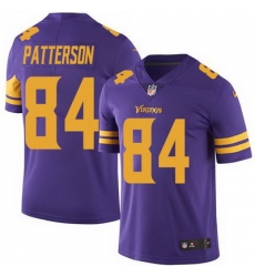 Nike Vikings #84 Cordarrelle Patterson Purple Mens Stitched NFL Limited Rush Jersey