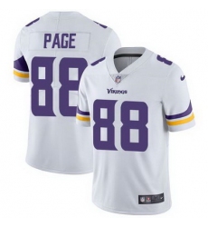 Nike Vikings #88 Alan Page White Mens Stitched NFL Vapor Untouchable Limited Jersey