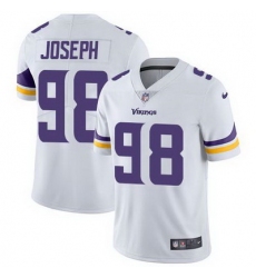 Nike Vikings #98 Linval Joseph White Mens Stitched NFL Vapor Untouchable Limited Jersey