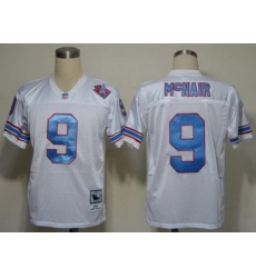 Tennessee Titans 9 Steve McNair White Throwback NFL Jerseys