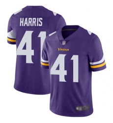 Vikings 41 Anthony Harris Purple Team Color Men Stitched Football Vapor Untouchable Limited Jersey