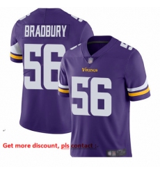 Vikings 56 Garrett Bradbury Purple Team Color Men Stitched Football Vapor Untouchable Limited Jersey