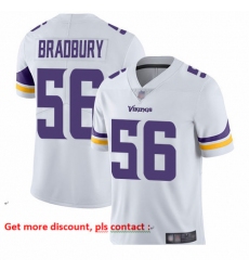 Vikings 56 Garrett Bradbury White Men Stitched Football Vapor Untouchable Limited Jersey