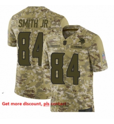 Vikings 84 Irv Smith Jr  Camo Men Stitched Football Limited 2018 Salute To Service Jersey