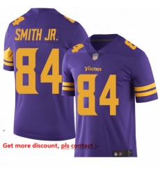 Vikings 84 Irv Smith Jr  Purple Men Stitched Football Limited Rush Jersey