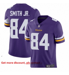 Vikings 84 Irv Smith Jr  Purple Team Color Men Stitched Football Vapor Untouchable Limited Jersey