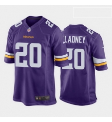 men jeff gladney minnesota vikings purple game jersey 