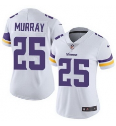 Nike Vikings #25 Latavius Murray White Womens Stitched NFL Vapor Untouchable Limited Jersey