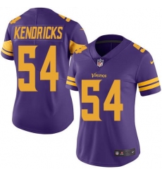 Nike Vikings #54 Eric Kendricks Purple Womens Stitched NFL Limited Rush Jersey
