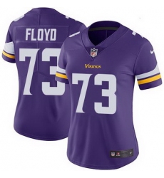 Nike Vikings #73 Sharrif Floyd Purple Team Color Womens Stitched NFL Vapor Untouchable Limited Jersey