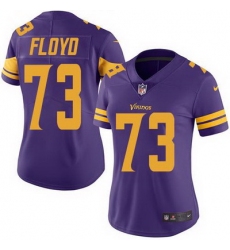 Nike Vikings #73 Sharrif Floyd Purple Womens Stitched NFL Limited Rush Jersey