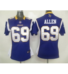 Women Nike Minnesota Vikings 69# Allen Jersey