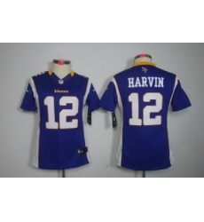 Women Nike NFL Minnesota Vikings #12 Percy Harvin Purple[Women Limited Jerseys]