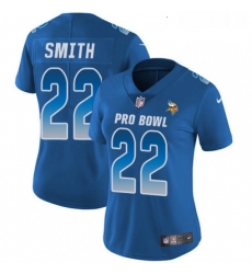 Womens Nike Minnesota Vikings 22 Harrison Smith Limited Royal Blue 2018 Pro Bowl NFL Jersey