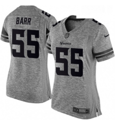 Womens Nike Minnesota Vikings 55 Anthony Barr Limited Gray Gridiron NFL Jersey