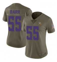 Womens Nike Minnesota Vikings 55 Anthony Barr Limited Olive 2017 Salute to Service NFL Jersey