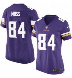 Womens Nike Minnesota Vikings 84 Randy Moss Game Purple Team Color NFL Jersey