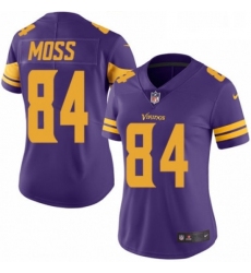 Womens Nike Minnesota Vikings 84 Randy Moss Limited Purple Rush Vapor Untouchable NFL Jersey