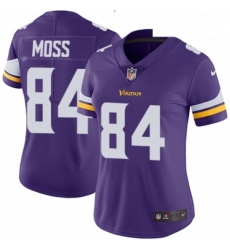 Womens Nike Minnesota Vikings 84 Randy Moss Purple Team Color Vapor Untouchable Limited Player NFL Jersey