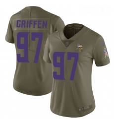 Womens Nike Minnesota Vikings 97 Everson Griffen Limited Olive 2017 Salute to Service NFL Jersey