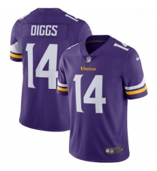 Youth Nike Minnesota Vikings 14 Stefon Diggs Purple Team Color Vapor Untouchable Limited Player NFL Jersey
