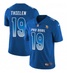 Youth Nike Minnesota Vikings 19 Adam Thielen Limited Royal Blue 2018 Pro Bowl NFL Jersey