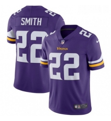 Youth Nike Minnesota Vikings 22 Harrison Smith Purple Team Color Vapor Untouchable Limited Player NFL Jersey